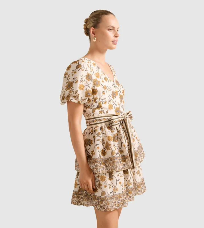 forever new  VENICE Layered Mini Dress for Women | Best Price UAE